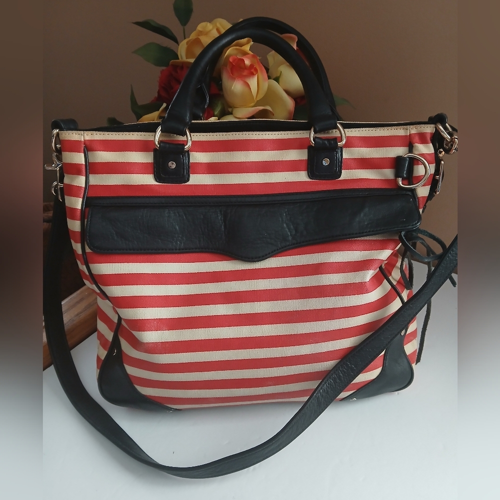 Rebecca Minkoff Striped Diamond Tote Bag